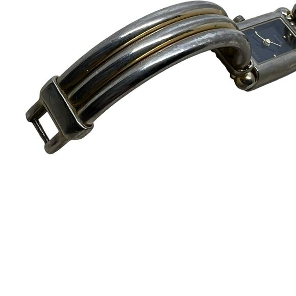 Joan Rivers Classics Collection Two Tone Cuff Bracelet Watch - Picture 3 of 9